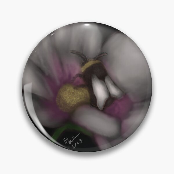 Item preview, Flower with bumblebee friend designed and sold by AziJ-Designs.