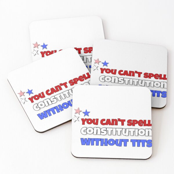 Item preview, Red, White & Royal Blue - U cant spell constitution without tits designed and sold by SpookyStar29.
