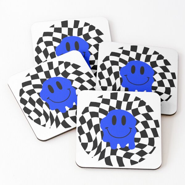 Item preview, Dark Blue Melting Smiley Face designed and sold by eliana01019.
