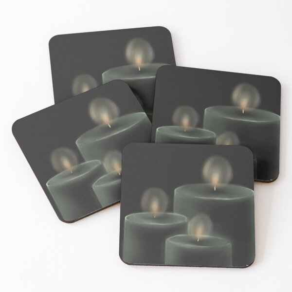 Item preview, Green candles  designed and sold by AziJ-Designs.