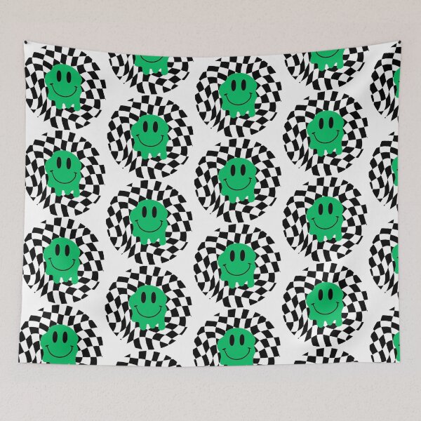 Item preview, Dark Green Melting Smiley Face designed and sold by eliana01019.