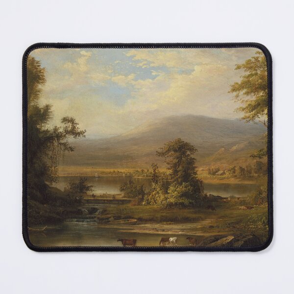 Item preview, Landscape with Cows Watering in a Stream | Robert Duncanson | 1871 Landscape Art designed and sold by CJET.