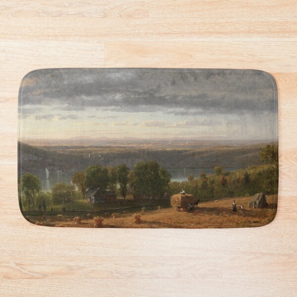Item preview, Landscape with Haywain | Worthington Whittredge | 1861 American Art designed and sold by CJET.
