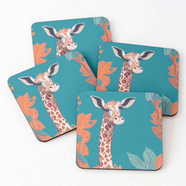 Item preview, African Safari Giraffe Savanna Wildlife Illustration designed and sold by Zazizu.