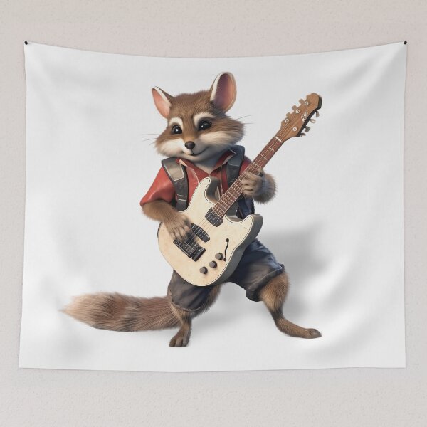 Aperçu de l'œuvre fantasy animal playing guitar - Different logo size, position? Email me - créée et vendue par Picture-Art.