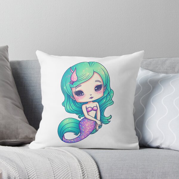 Item preview, Adorable Kawaii Mermaid designed and sold by CreaturesLikeUs.