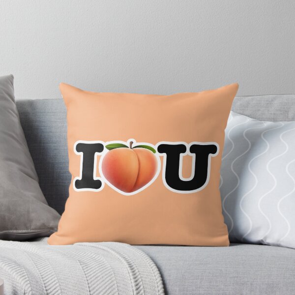 Item preview, I Love You with Peach Emoji designed and sold by TPhanDesign.