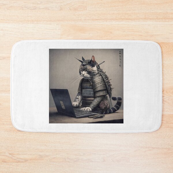 Item preview, Cat with laptop designed and sold by OlgaVlad.