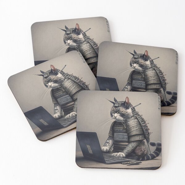 Item preview, Cat with laptop designed and sold by OlgaVlad.