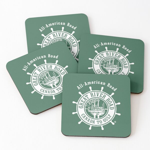 Item preview, Great River Road - Paddle Wheel Logo - White designed and sold by Great River Road Store.
