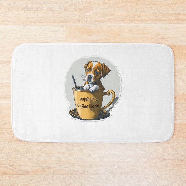 Item preview, Puppy in a Coffee World designed and sold by hudaG.
