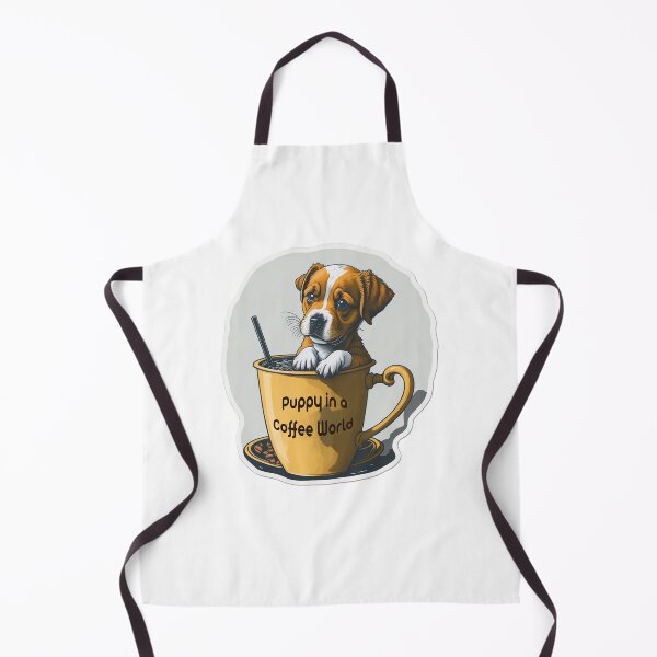 Item preview, Puppy in a Coffee World designed and sold by hudaG.