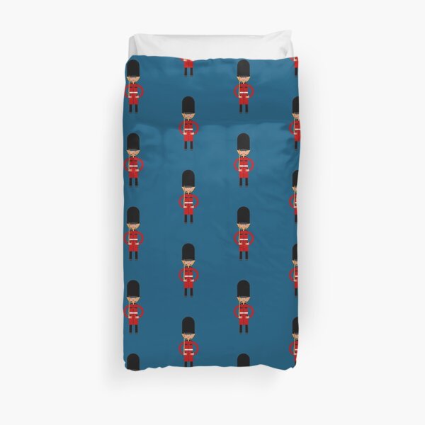 British Bearskin Cap Guard Duvet Cover