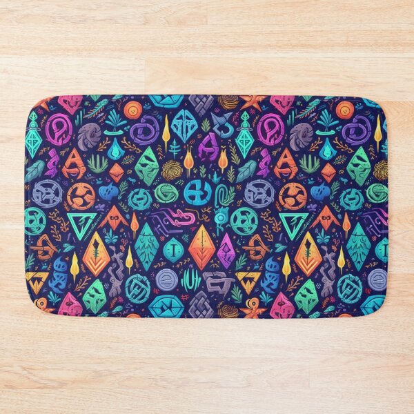 Item preview, Magical Runes in Neon designed and sold by idekDesigns.