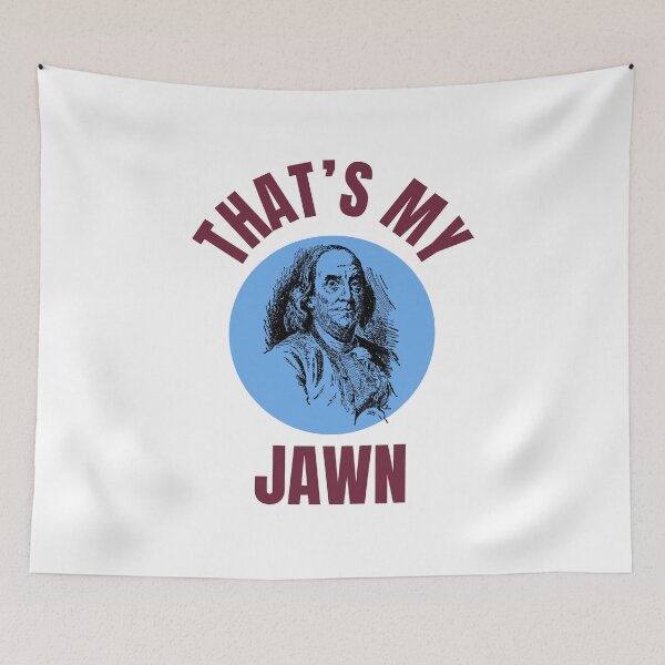 Item preview, Thats My Jawn Ben Franklin Powder Blue Maroon designed and sold by AlpacaSmokes.