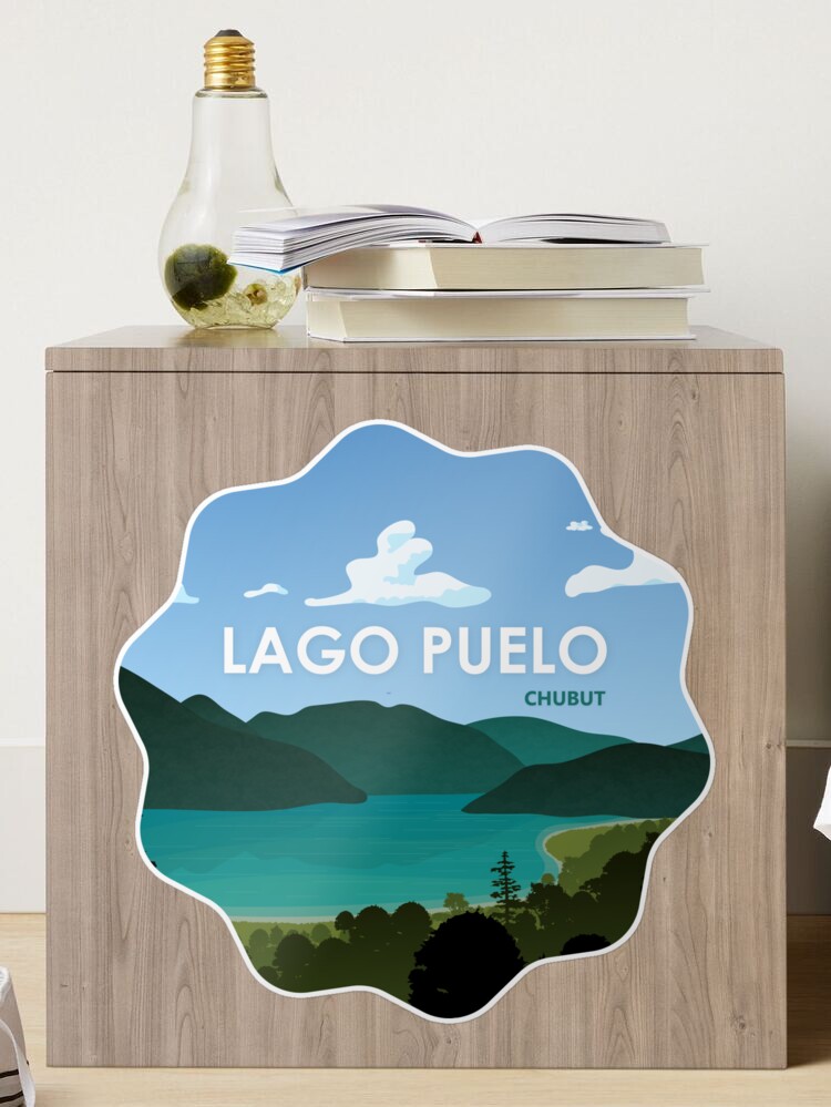 Pegatina for Sale con la obra «Reflejos de Serenidad: Lago Puelo