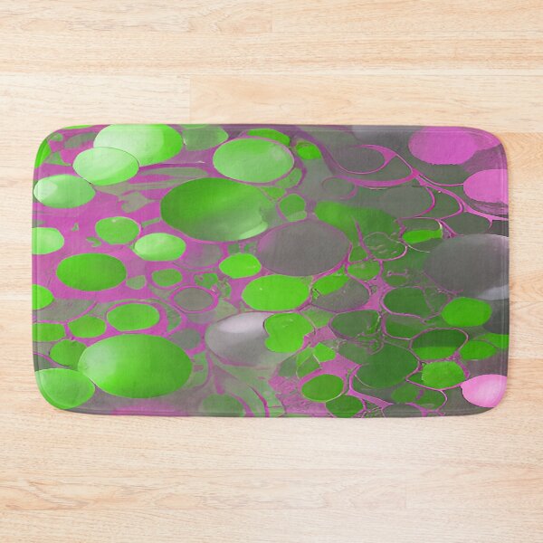 Item preview, Pink and Green Circular Bubbles Floating designed and sold by deniselynnimage.