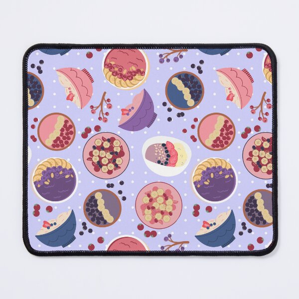 Item preview, Smoothie Bowls Seamless Pattern Purple designed and sold by MadeByBeata.