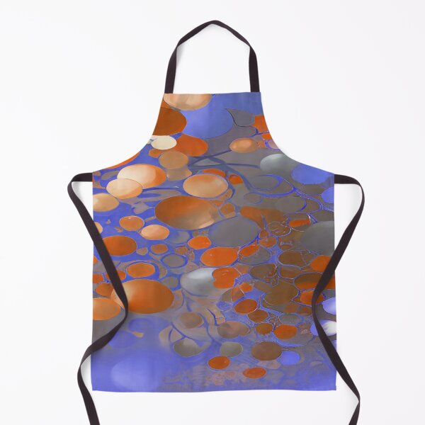 Aperçu de l'œuvre Orange and Lavender Circular Bubbles Floating créée et vendue par deniselynnimage.