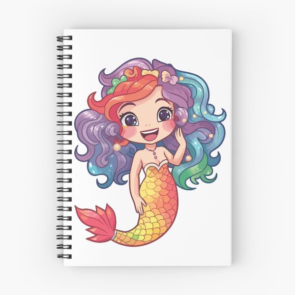Item preview, Adorable sirena arcoíris Kawaii designed and sold by CreaturesLikeUs.