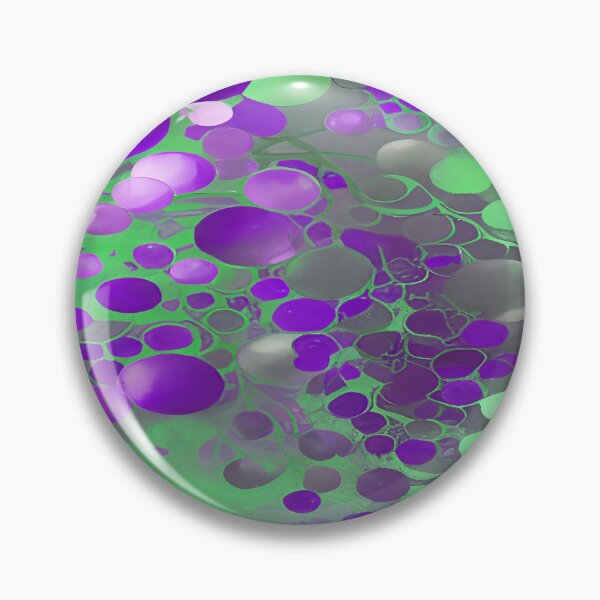 Artikelvorschau, Purple and Green Circular Bubbles Floating entworfen und verkauft von deniselynnimage.