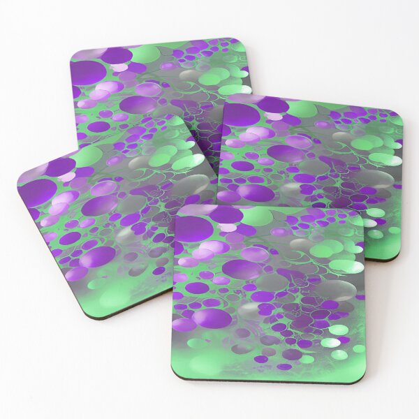 Item preview, Purple and Green Circular Bubbles Floating designed and sold by deniselynnimage.