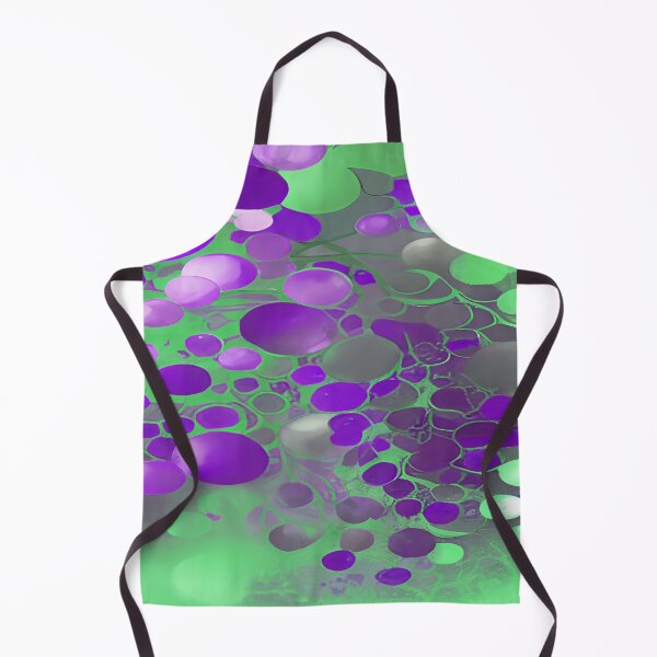 Aperçu de l'œuvre Purple and Green Circular Bubbles Floating créée et vendue par deniselynnimage.