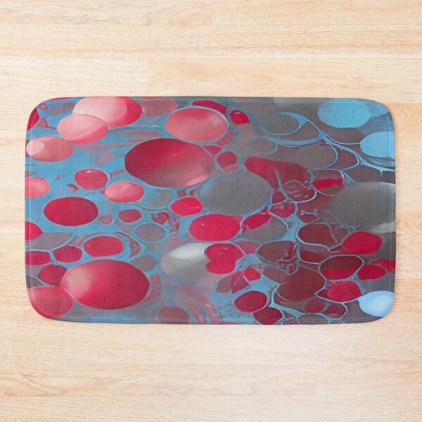 Item preview, Red and Blue Circular Bubbles Floating  designed and sold by deniselynnimage.