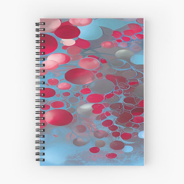 Item preview, Red and Blue Circular Bubbles Floating  designed and sold by deniselynnimage.