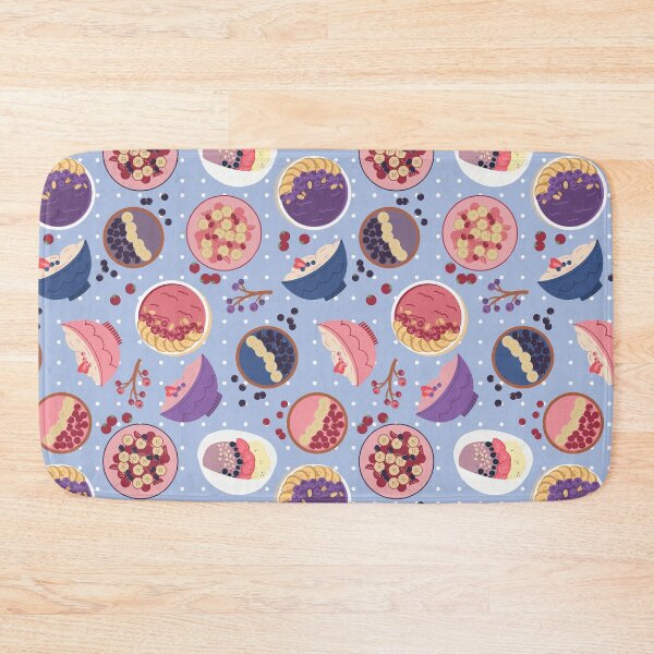 Item preview, Smoothie Bowls Seamless Pattern Blue designed and sold by MadeByBeata.