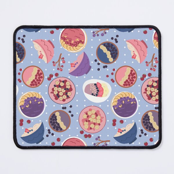 Item preview, Smoothie Bowls Seamless Pattern Blue designed and sold by MadeByBeata.