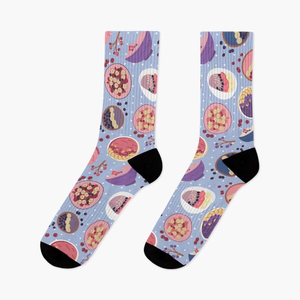 Item preview, Smoothie Bowls Seamless Pattern Blue designed and sold by MadeByBeata.