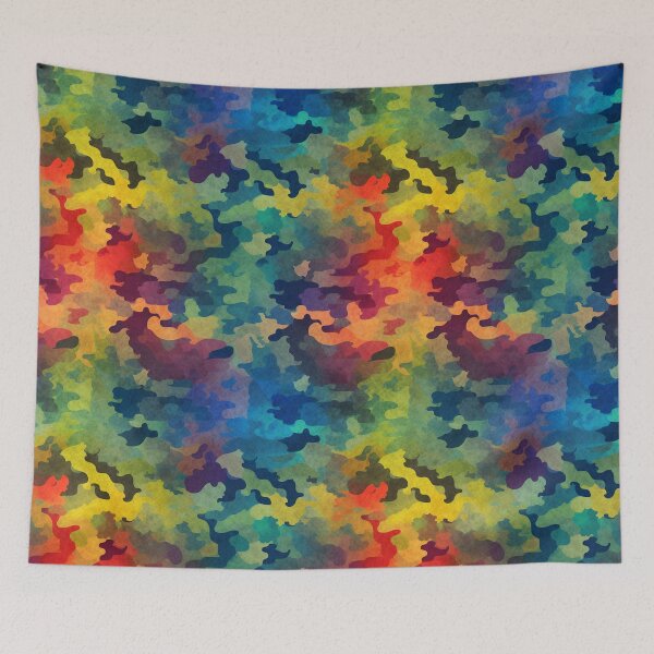 Item preview, Rainbow Camouflage designed and sold by pinkal.
