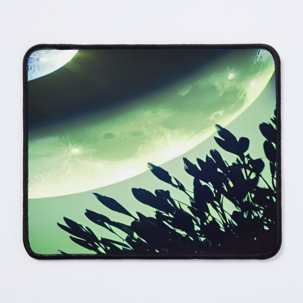 Item preview, Moon Earth and Growing Plants in Green and Blue designed and sold by deniselynnimage.