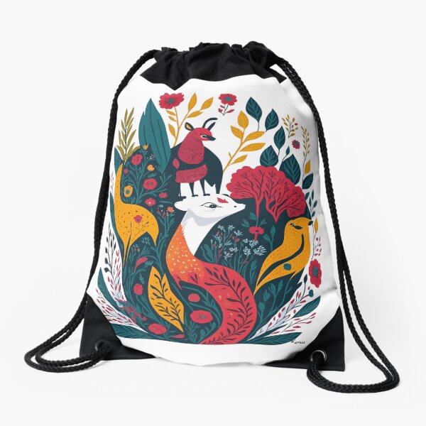 Item preview, Kovacs Design featuring vibrant colors, friendly animals, and floral elements. designed and sold by KovacsDesign.