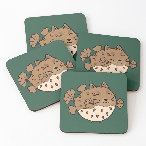 Item preview, Puffer blow fish cat  designed and sold by Donutlovers.