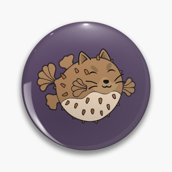 Item preview, Puffer blow fish cat  designed and sold by Donutlovers.