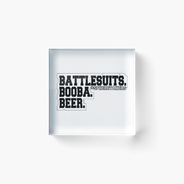 Item preview, Battlesuits. Booba. Beer. Spheretakers edition! designed and sold by Voodoo6Studios.