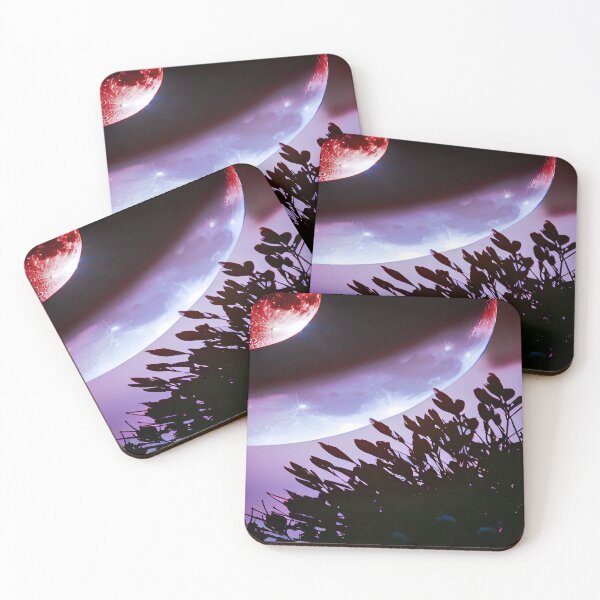 Item preview, Moon Earth and Growing Plants Red and Purple designed and sold by deniselynnimage.