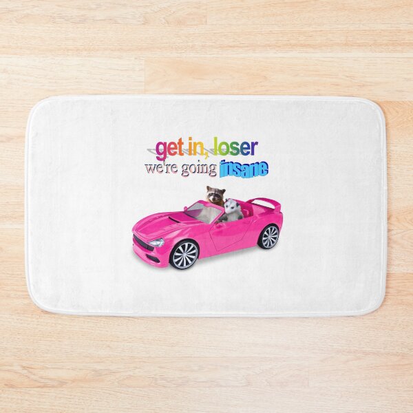 Item preview, Get in loser, we're going insane raccoon possum word art  designed and sold by snazzyseagull.