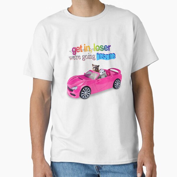 Item preview, Get in loser, we're going insane raccoon possum word art  designed and sold by snazzyseagull.