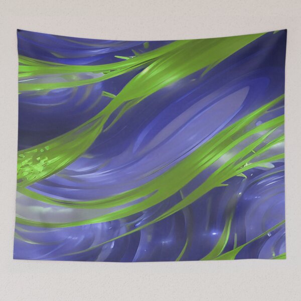 Item preview, Swirls of Blue and Green Abstract designed and sold by deniselynnimage.