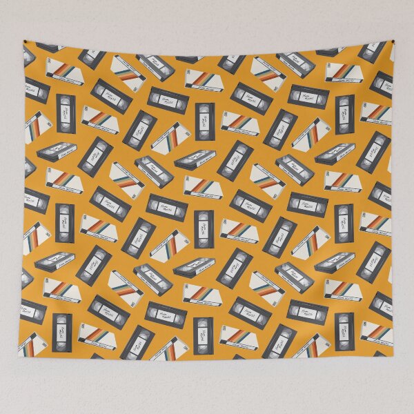 Item preview, retro vhs tapes - gold designed and sold by littlearrow.