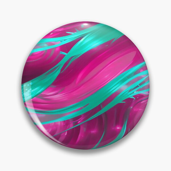 Item preview, Swirls of Hot Pink and Sea Green Abstract designed and sold by deniselynnimage.