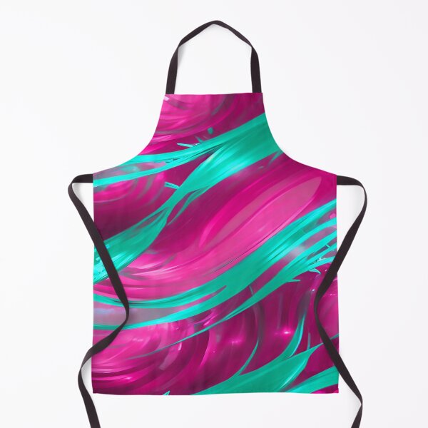 Item preview, Swirls of Hot Pink and Sea Green Abstract designed and sold by deniselynnimage.