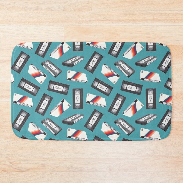 Item preview, retro vhs tapes - teal designed and sold by littlearrow.