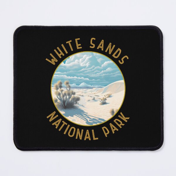 Item preview, White Sands National Park Illustration Distressed Circle designed and sold by KrisSidDesigns.