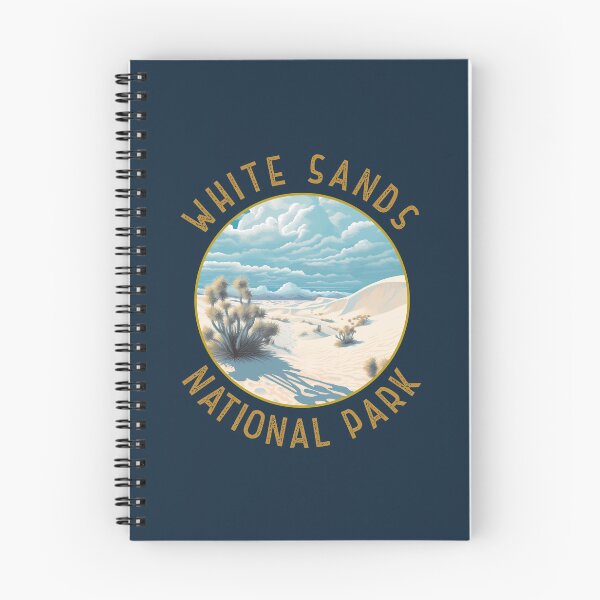 Item preview, White Sands National Park Illustration Distressed Circle designed and sold by KrisSidDesigns.