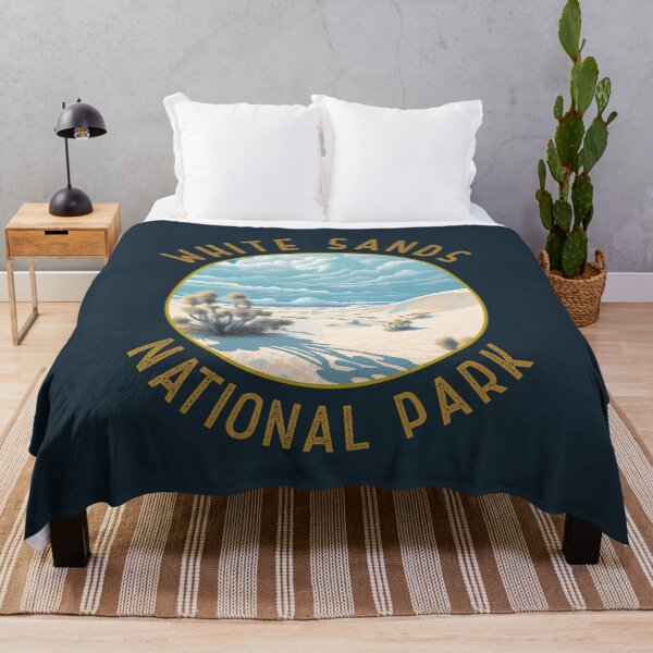 Item preview, White Sands National Park Illustration Distressed Circle designed and sold by KrisSidDesigns.