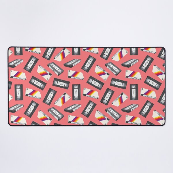Item preview, retro vhs tapes - dark pink designed and sold by littlearrow.